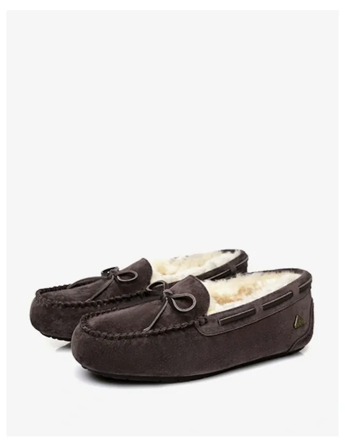 Ever AU Miracle Moccasin Loafers in Chocolate