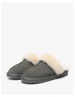 Ever AU Muffin Slipper Suede in Grey