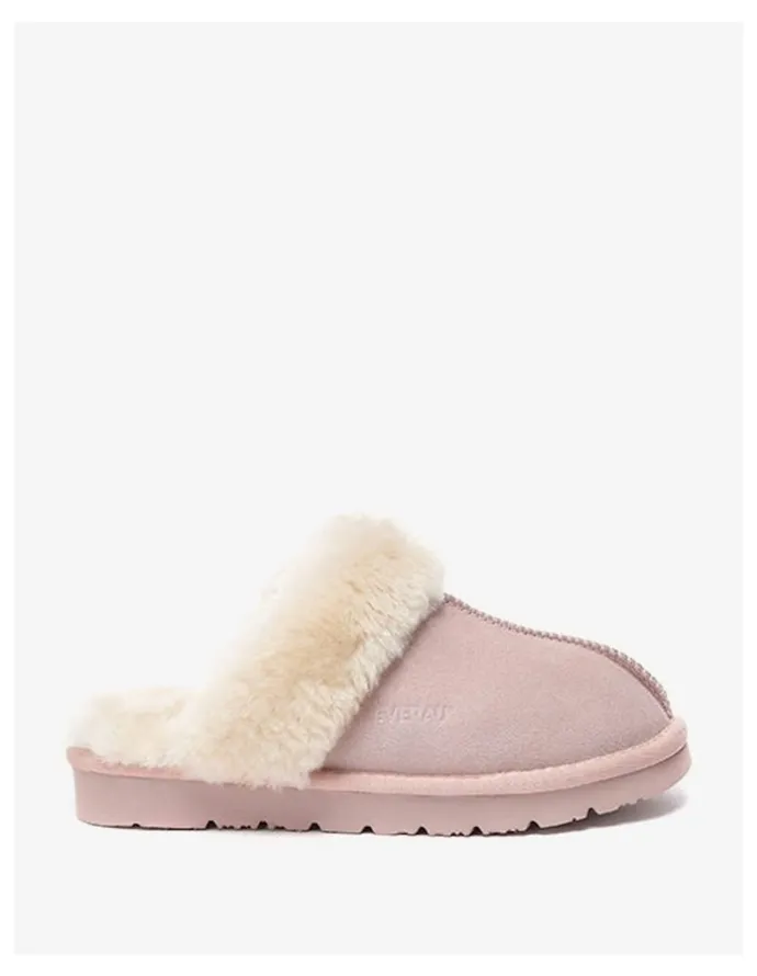 Ever AU Muffin Slipper Suede in Pink