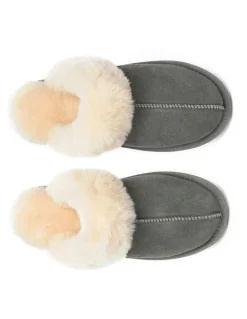 Ever AU Rosa Slipper Suede in Dark Grey