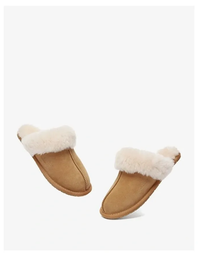 Ever AU Rosa Slipper Suede in Chestnut