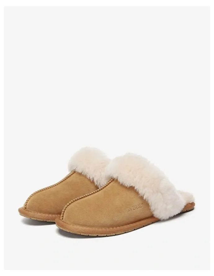 Ever AU Rosa Slipper Suede in Chestnut