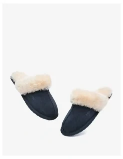 Ever AU Rosa Slipper Suede in Navy Blue