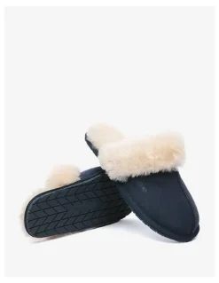 Ever AU Rosa Slipper Suede in Navy Blue