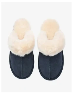 Ever AU Rosa Slipper Suede in Navy Blue