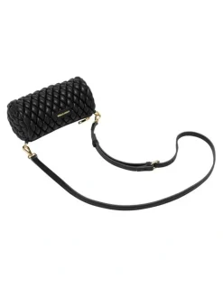 Every Other QUILTED BARREL BAG IN BLACK