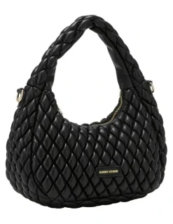 Every Other QUILTED GRAB/CROSS BODY BAG IN BLACK