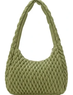 Every Other QUILTED SHOULDER BAG IN OLIVE