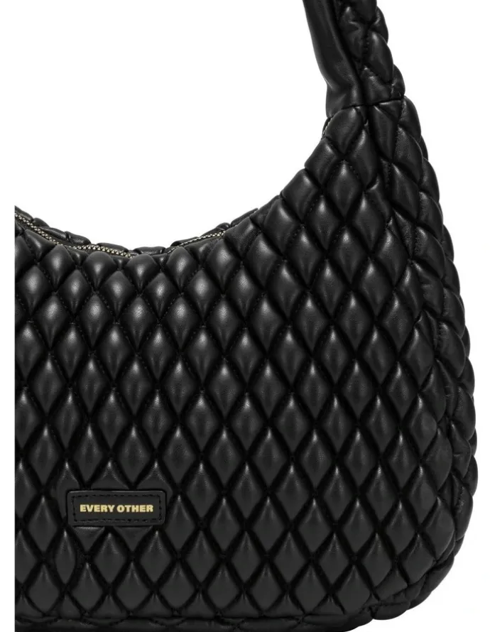 Every Other QUILTED SHOULDER BAG IN BLACK