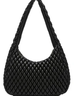 Every Other QUILTED SHOULDER BAG IN BLACK