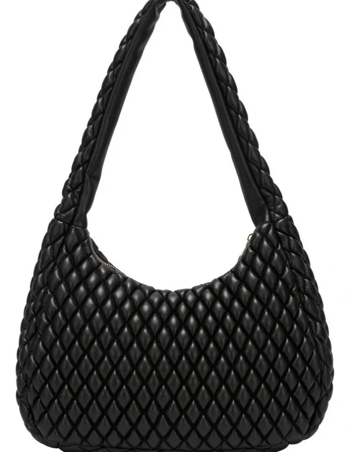 Every Other QUILTED SHOULDER BAG IN BLACK