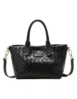 Every Other WOVEN GRAB BAG IN BLACK