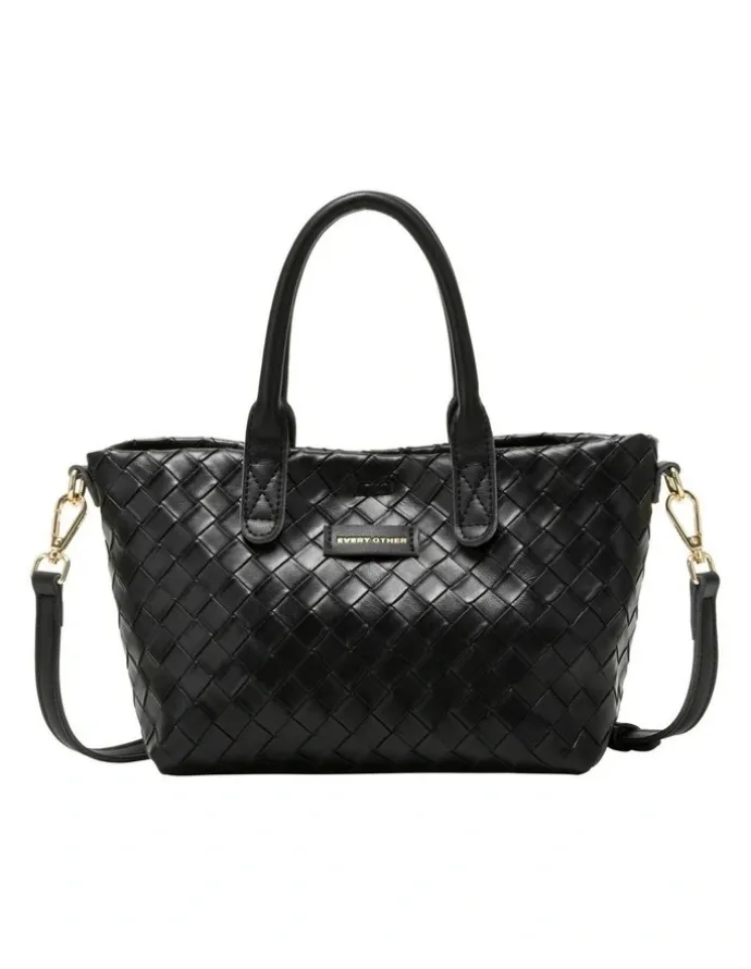 Every Other WOVEN GRAB BAG IN BLACK
