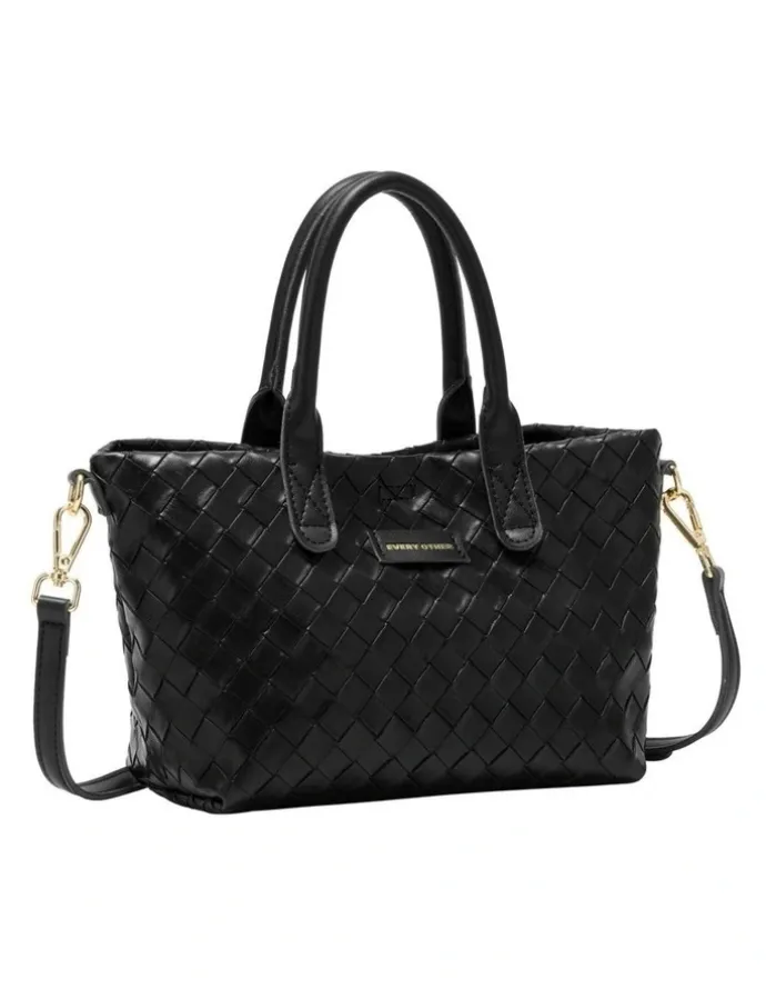 Every Other WOVEN GRAB BAG IN BLACK