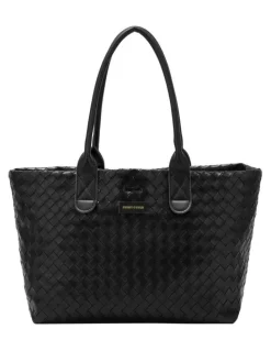 Every Other WOVEN TOTE BAG IN BLACK