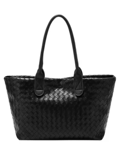 Every Other WOVEN TOTE BAG IN BLACK