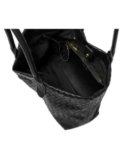 Every Other WOVEN TOTE BAG IN BLACK