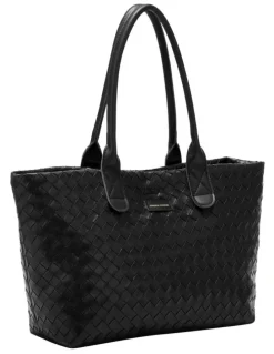 Every Other WOVEN TOTE BAG IN BLACK
