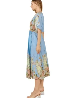 Fate & Becker Etro Print Dress in Blue