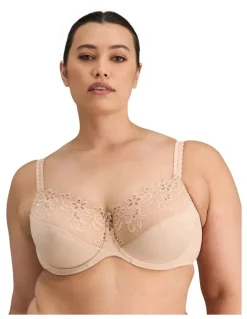 Fayreform Coral Underwire Bra in Latte