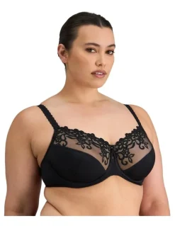 Fayreform Coral Underwire Bra in Black