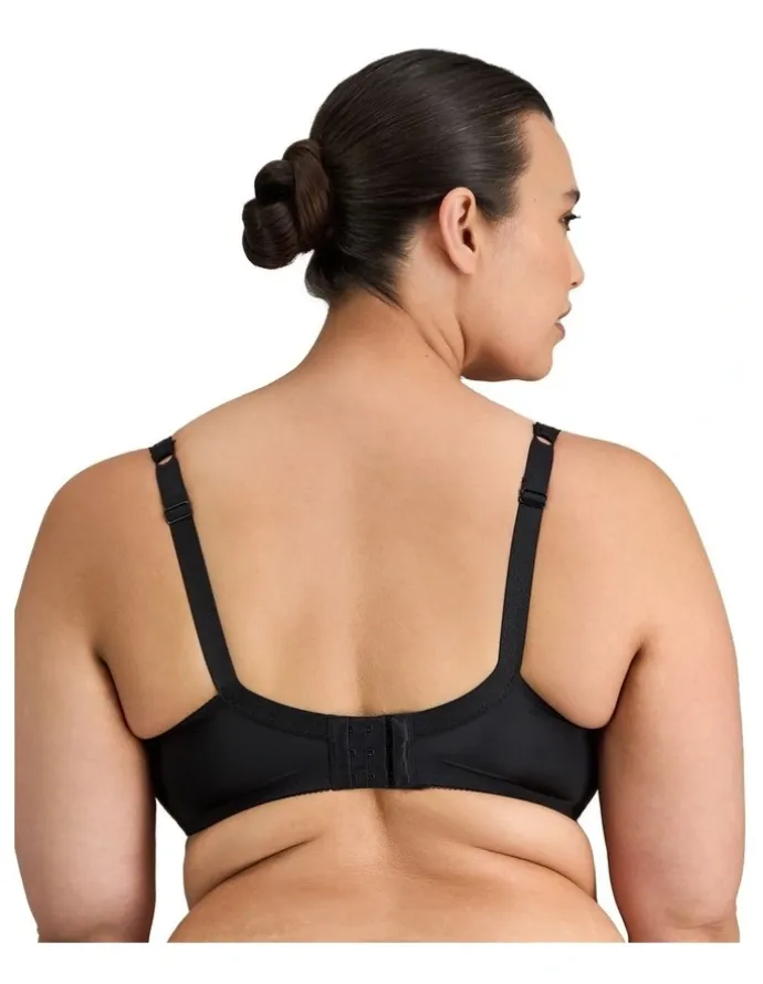 Fayreform Delicate Lace Underwire Bra in Black/Cream Tan