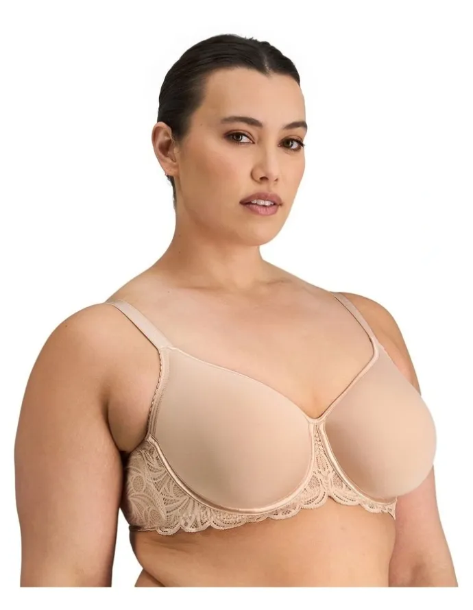 Fayreform Lace Perfect Contour Bra in Latte