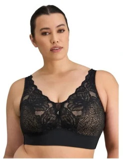 Fayreform Midnight Express Wirefree Bra in Black