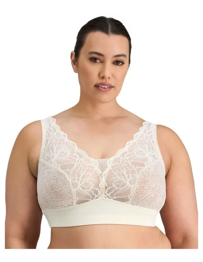 Fayreform Midnight Express Wirefree Bra in Egret
