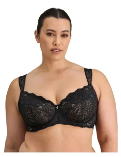 Fayreform Midnight Express Underwire Bra in Black