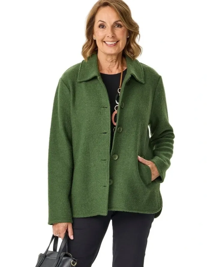 Fella Hamilton Aitken Boiled Wool Button Cardigan