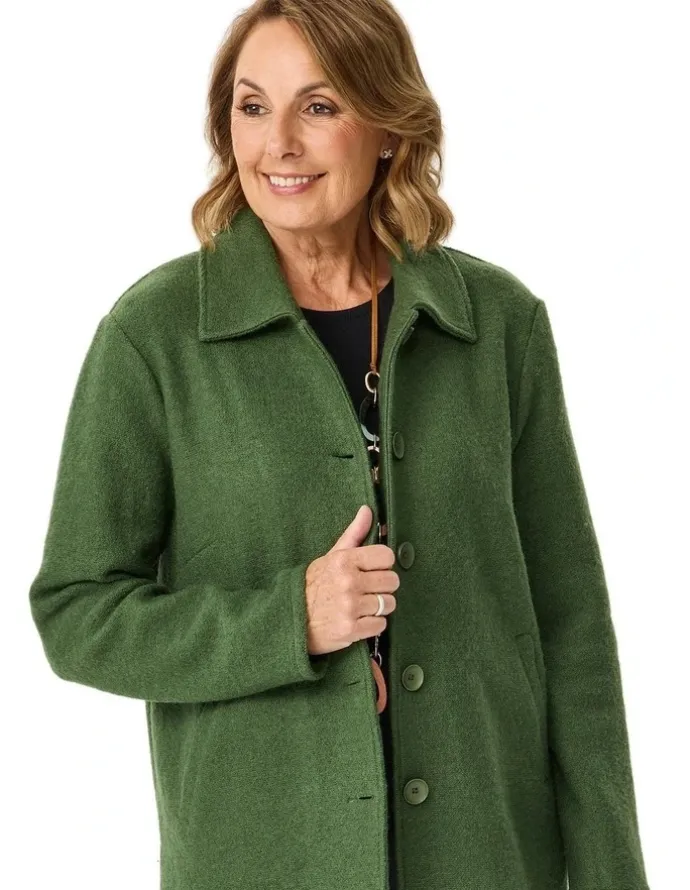 Fella Hamilton Aitken Boiled Wool Button Cardigan