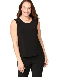 Fella Hamilton Hush Shorter Camisole in Black