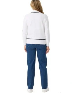 Fella Hamilton Jethro Contrast Trim Sweater