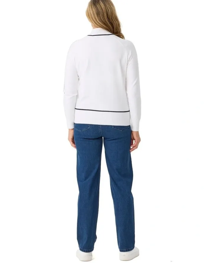 Fella Hamilton Jethro Contrast Trim Sweater