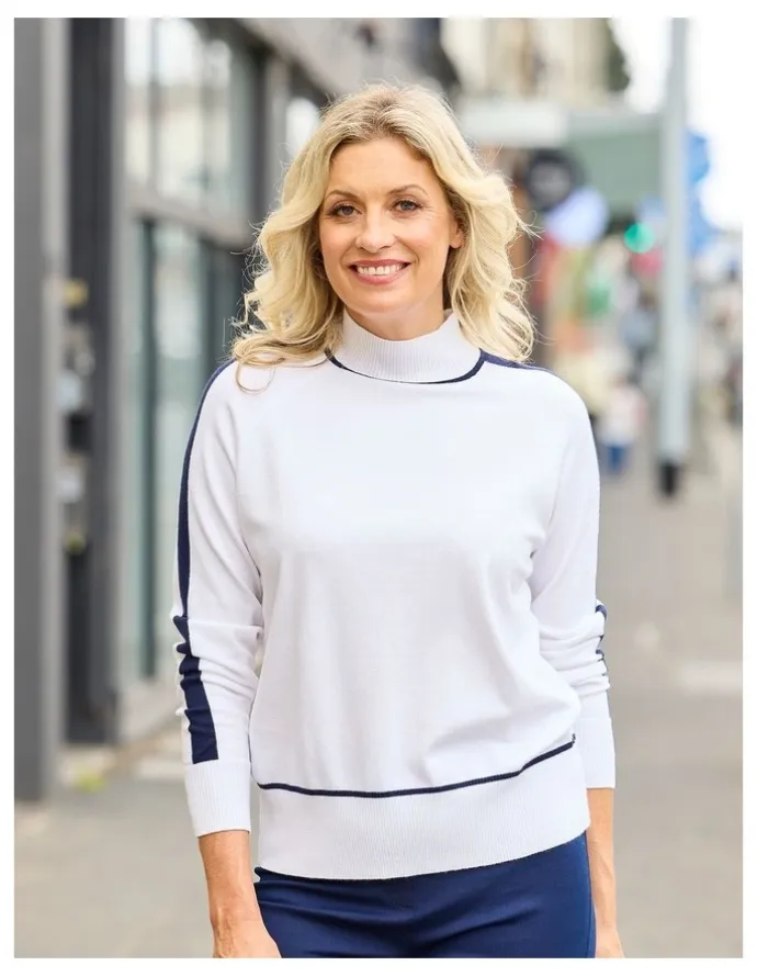 Fella Hamilton Jethro Contrast Trim Sweater