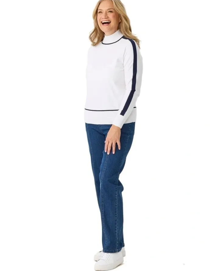 Fella Hamilton Jethro Contrast Trim Sweater