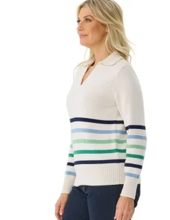 Fella Hamilton Kelsey Stripe Long Sleeve Sweater
