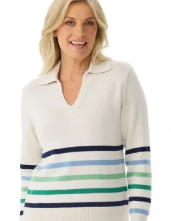 Fella Hamilton Kelsey Stripe Long Sleeve Sweater