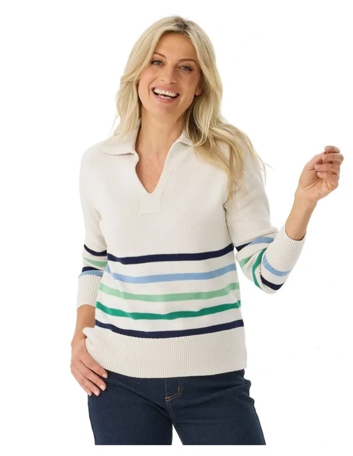 Fella Hamilton Kelsey Stripe Long Sleeve Sweater