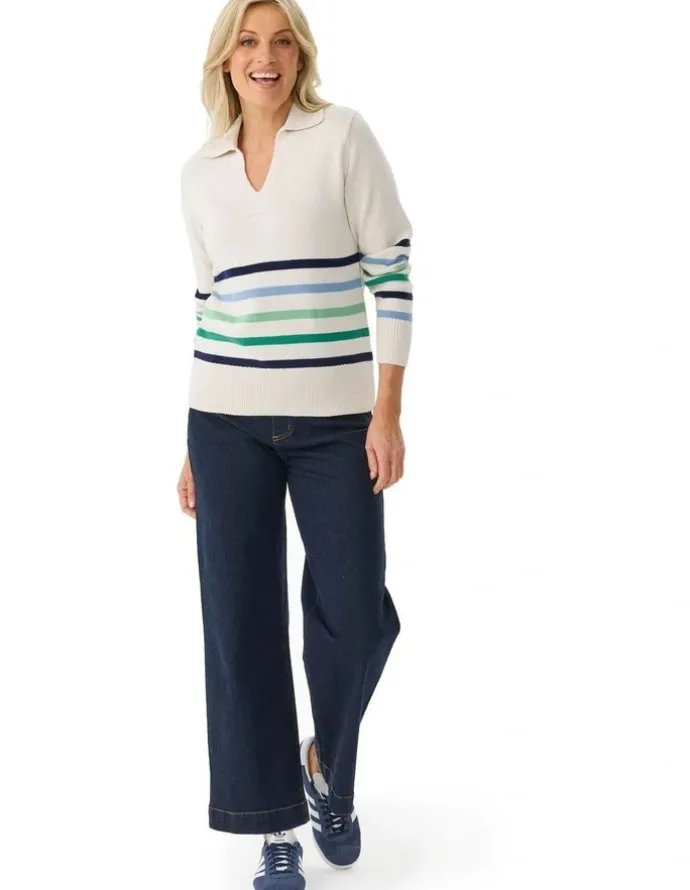 Fella Hamilton Kelsey Stripe Long Sleeve Sweater