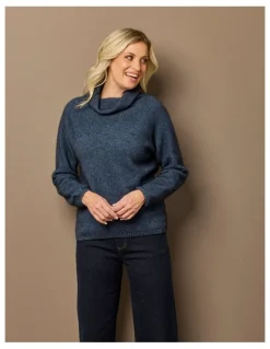 Fella Hamilton Possum Moss Stitch Cowl Sweater