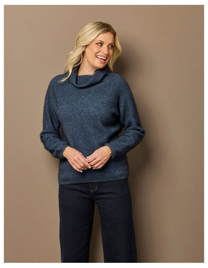 Fella Hamilton Possum Moss Stitch Cowl Sweater
