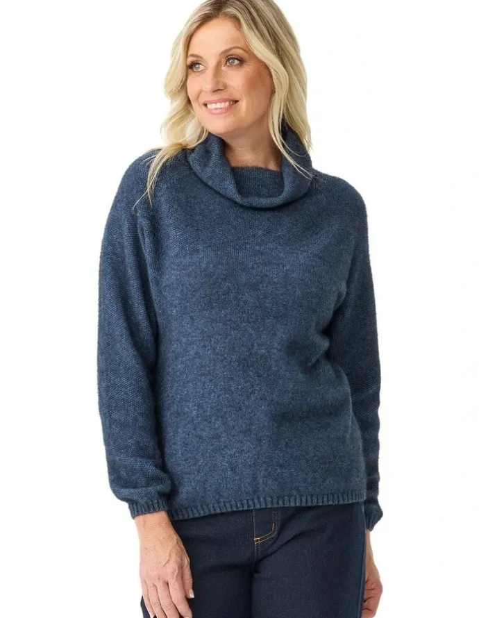 Fella Hamilton Possum Moss Stitch Cowl Sweater