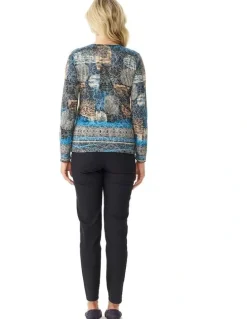 Fella Hamilton Raquel Long Sleeve Burnout Top