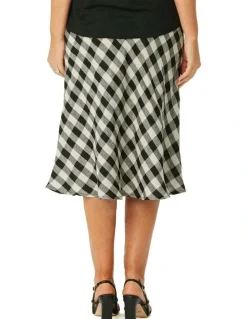 Fella Hamilton Rossdale Check Pull On Skirt in Multi