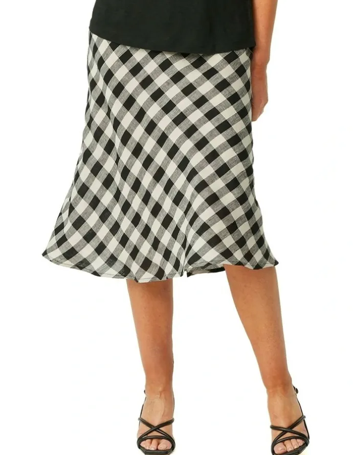 Fella Hamilton Rossdale Check Pull On Skirt in Multi