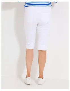 Fella Hamilton Sally Stretch Long Short in White