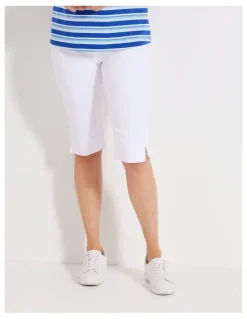 Fella Hamilton Sally Stretch Long Short in White