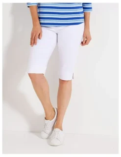 Fella Hamilton Sally Stretch Long Short in White